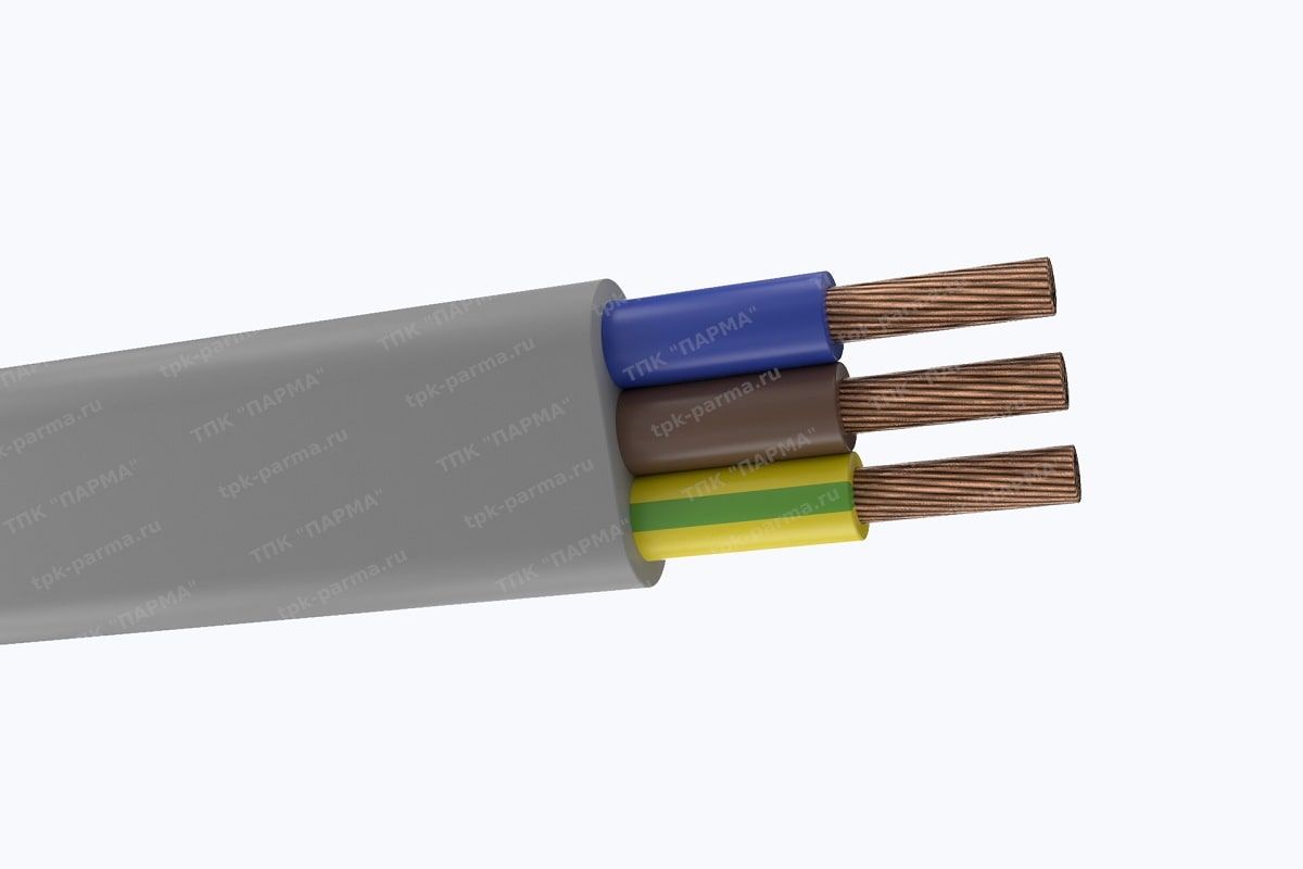 Фотография провода Кабель ПуГВВ-ХЛ 3х2,5