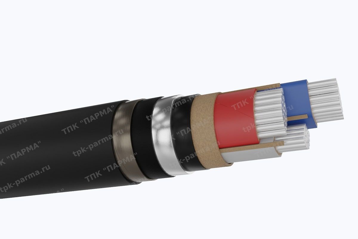 Фотография провода Кабель ЦААШнг 3х50+1х25 - 1кВ