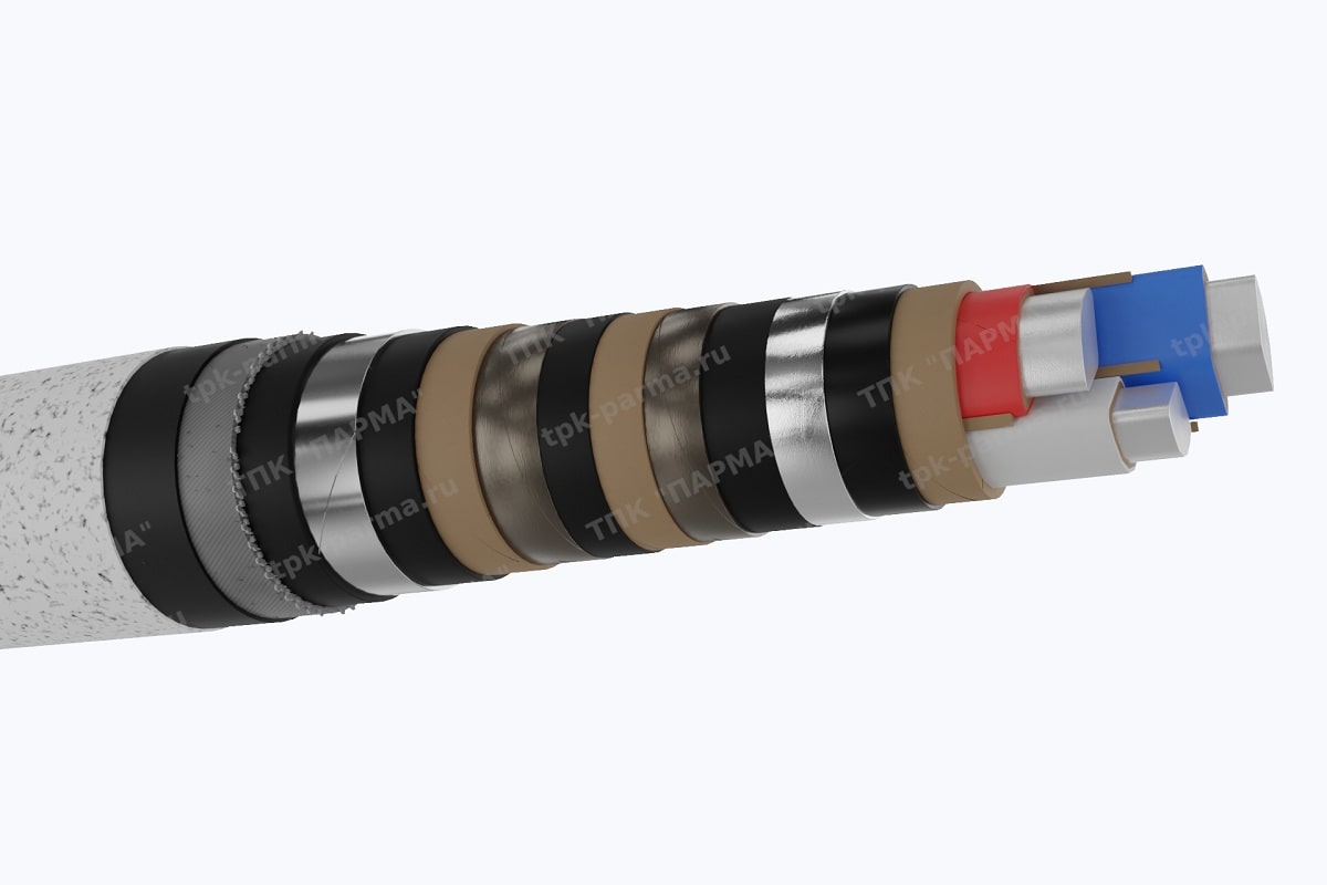 Фотография провода Кабель АСБ2л 3х35 - 10кВ