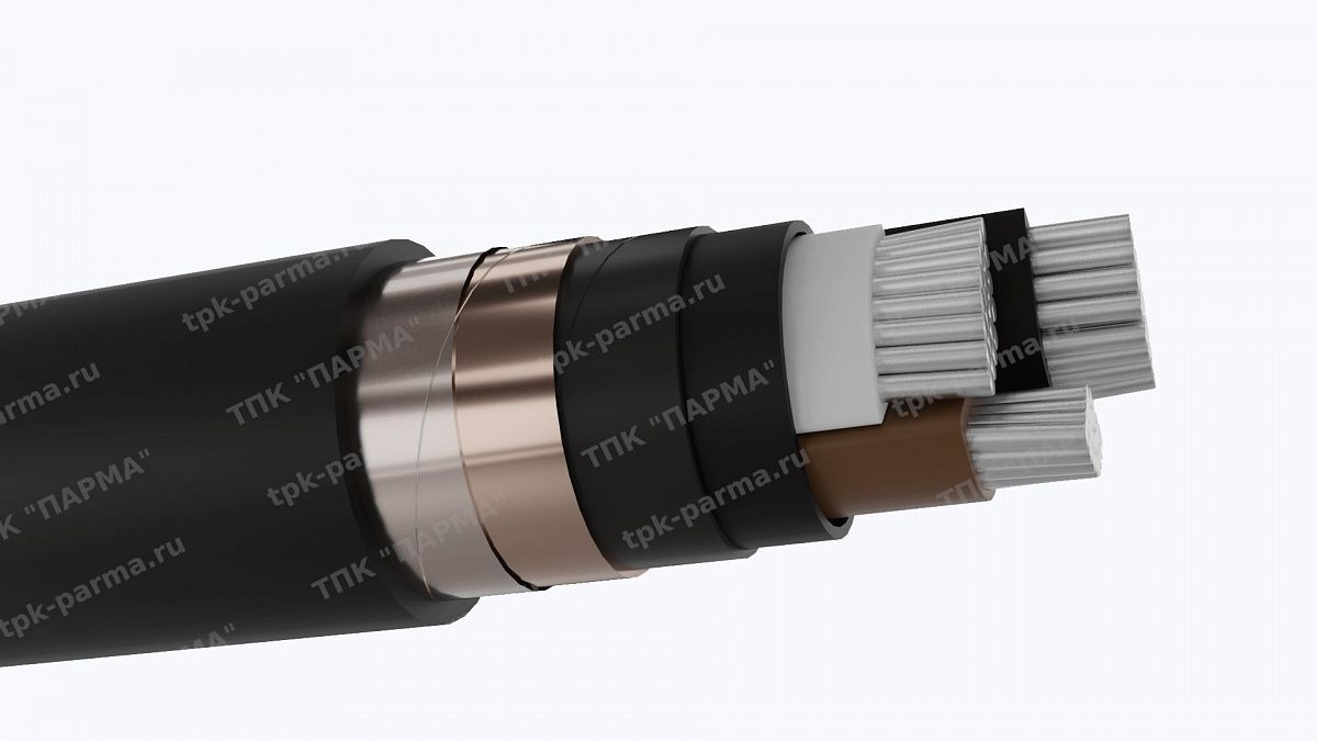 Кабель АПвВнг(A)-LS 3х400/95 - 35кВ