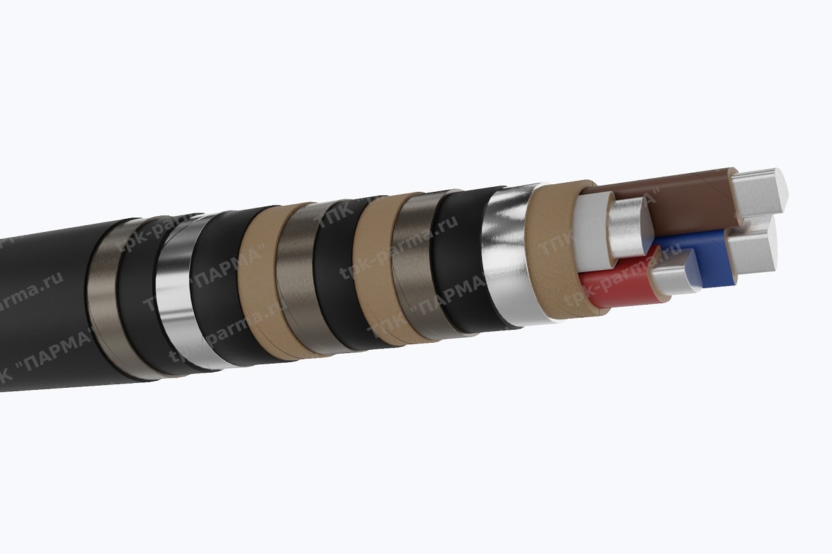 Фотография провода Кабель АСБ2лШв 3х70+1х35 - 1кВ